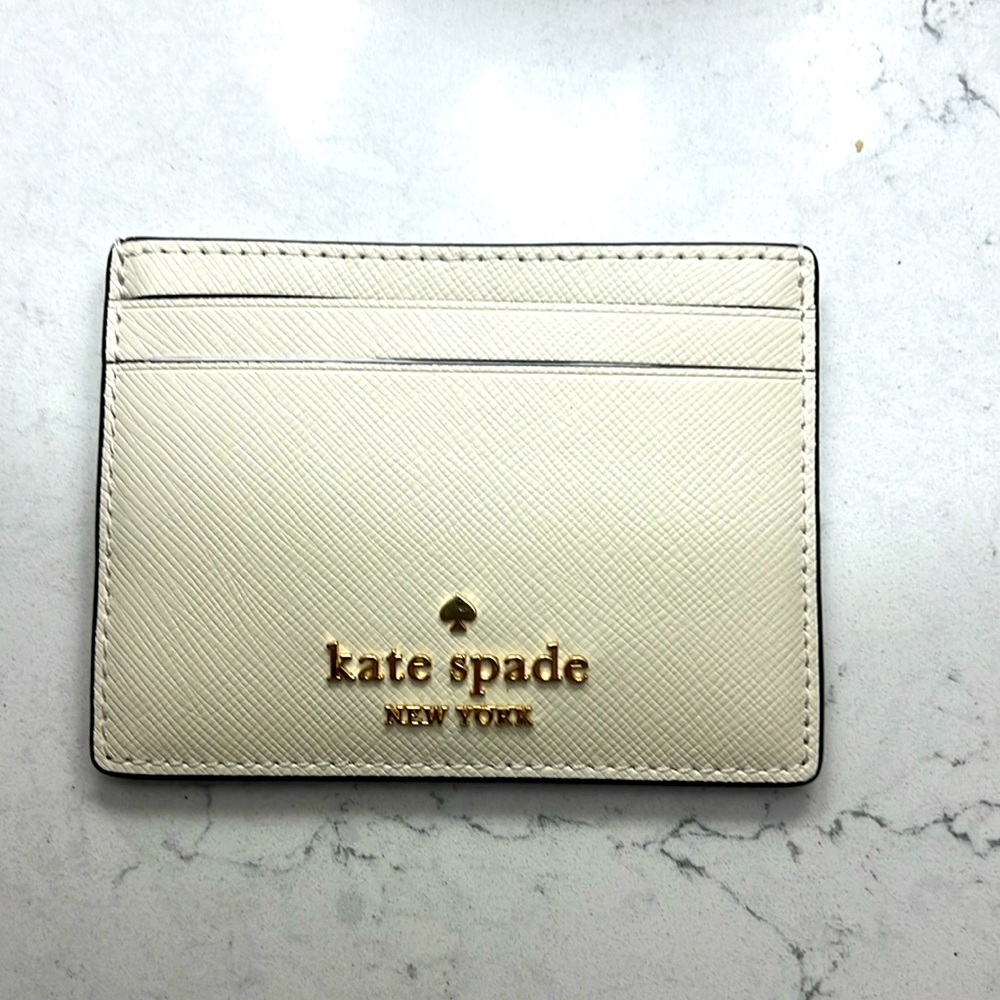 Kaye Spade Madison small clip card holder color meringue